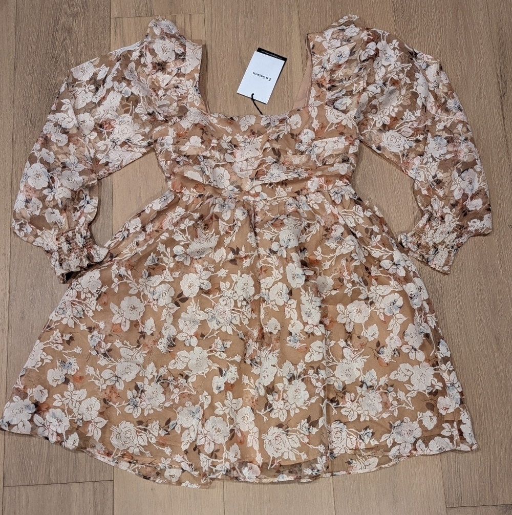 Floral Puff Sleeve Dress